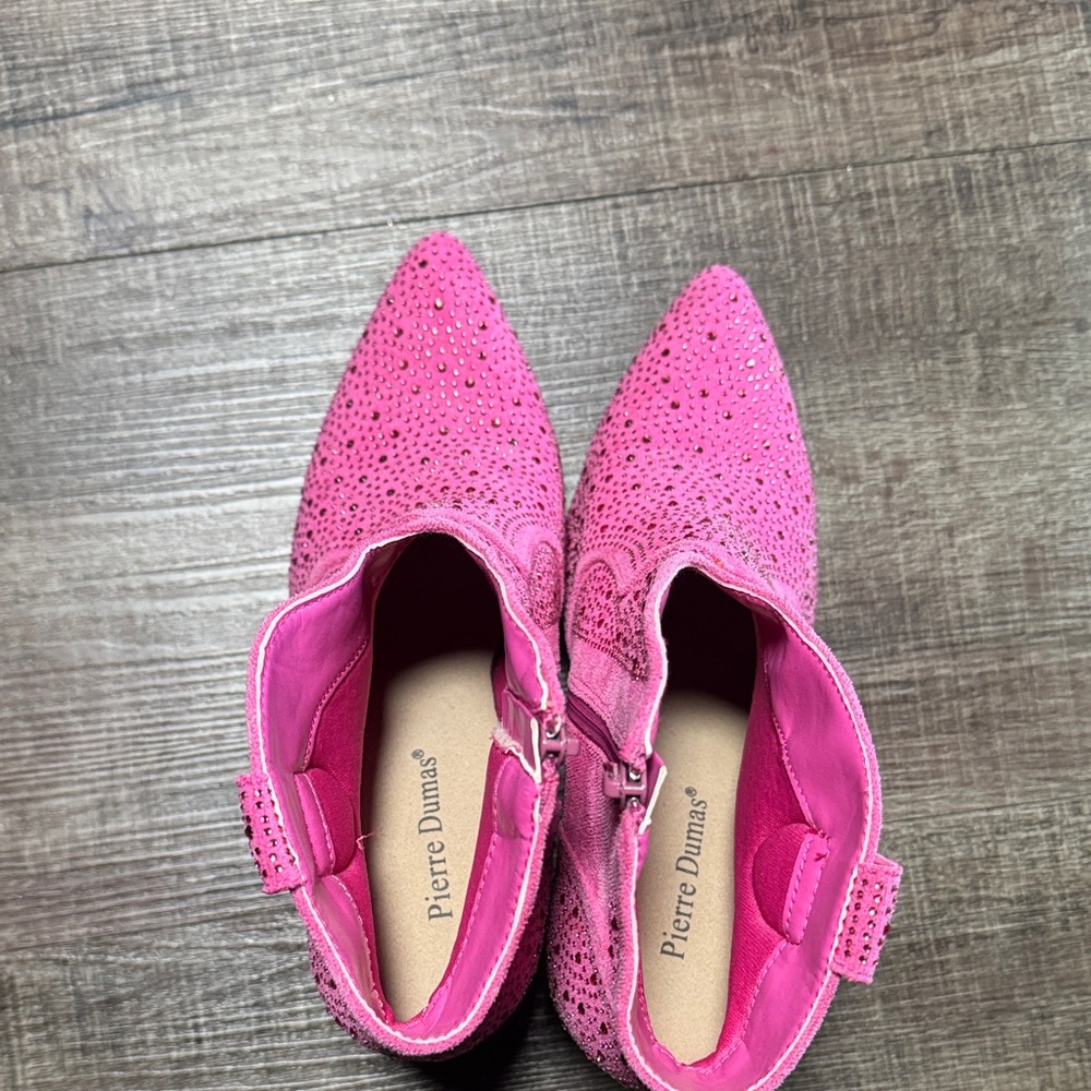Pierre Dumas Fuchsia Ankle Booties - Picture 9 of 11